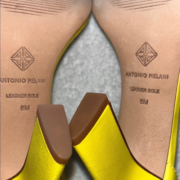 Antonio melani Yellow Heels Elegant Satin Design - Picture 8 of 13